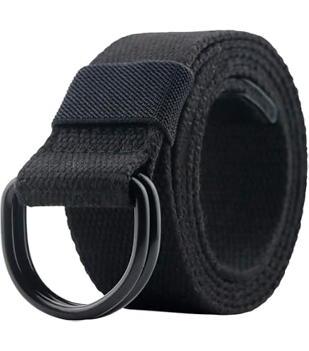 JINIU Military Tactical Belt Long Double D Ring Big Mens Canvas